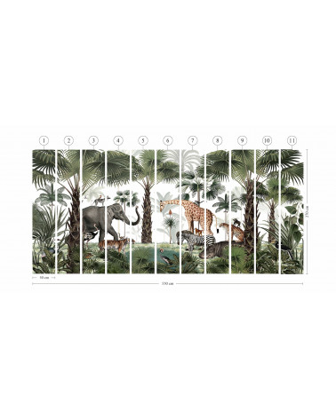 Papier peint enfant Animal Kingdom
