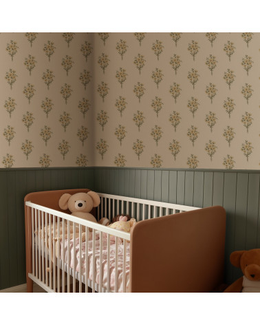 Papier peint enfant - Fleur de jacob