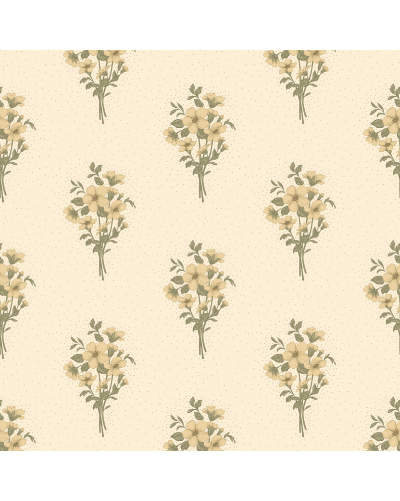 Echantillon papier peint enfant Fleur de jacob
