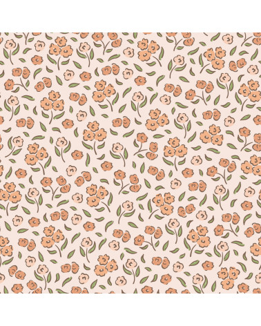 Papier peint enfant  - Petites Fleurs Rétro