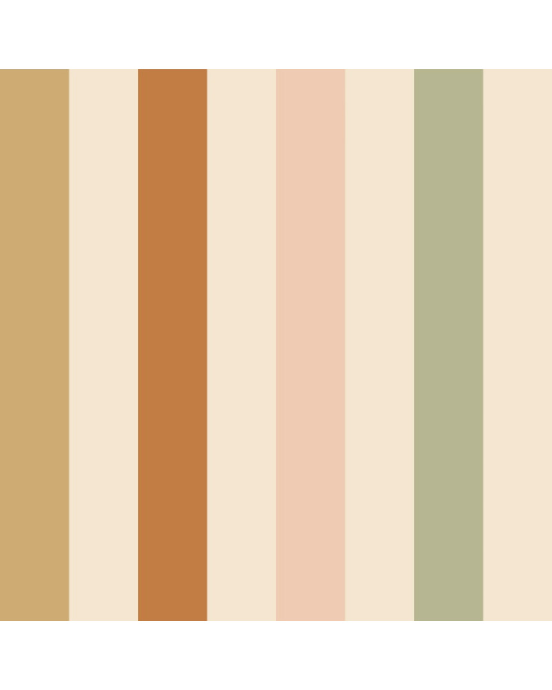 Papier Peint Enfant – Rayures Tons Naturels