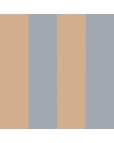 Papier Peint Enfant – Rayures Bleu et Beige