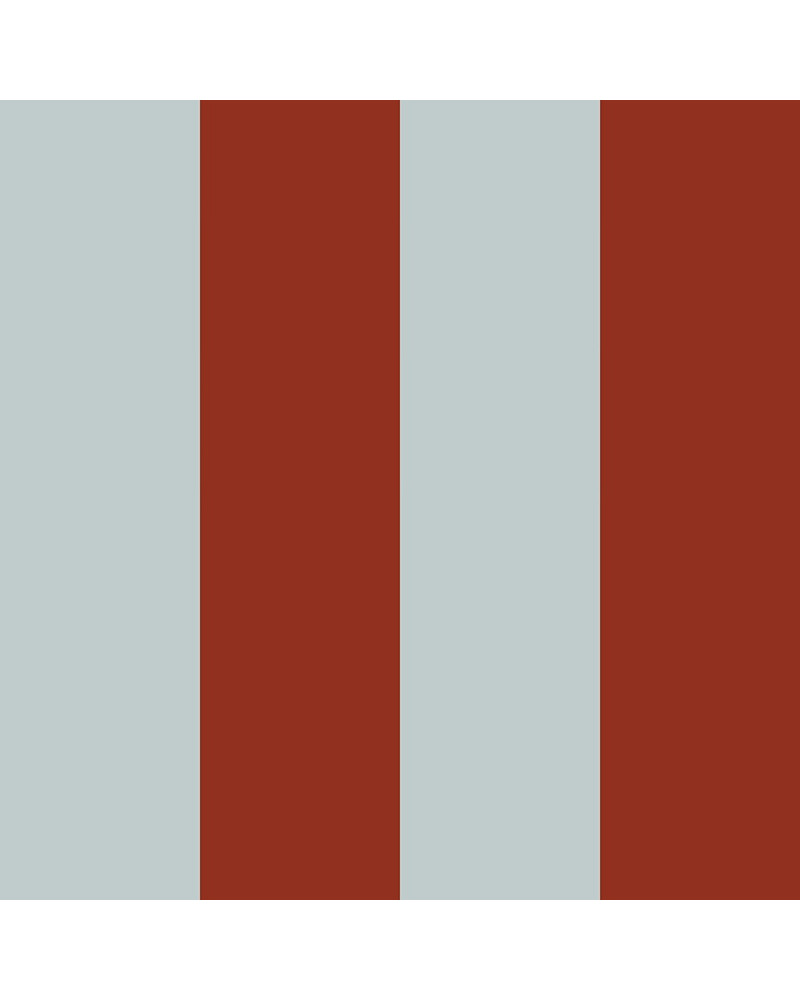 Papier Peint Enfant – Rayures Bleu et Rouge Vintage