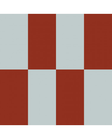 Papier Peint Enfant – Rayures Alternées Bleu et Rouge Vintage