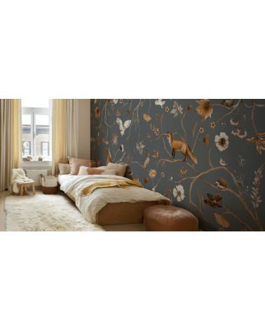 Papier peint enfant Playful Forest - Blue