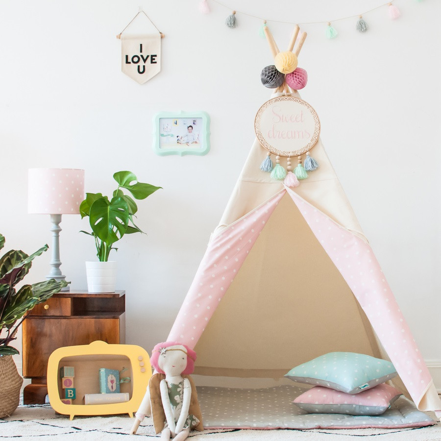 Tipi motif pois rose Tipi motif pois rose