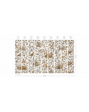 Papier peint enfant Playful Woods - Vintage White