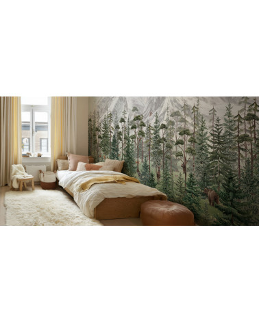 Papier peint enfant Forest Mountain