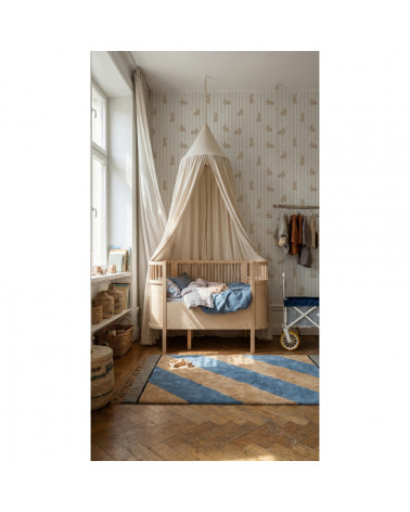 Papier Peint Enfant – Lapins Et Étoiles Dekornik