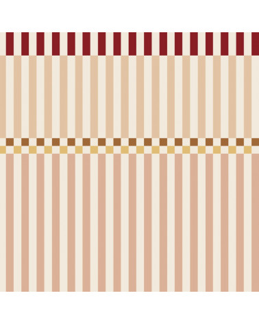 Echantillon Papier Peint Enfant – Rayures Happy Rose Cerise