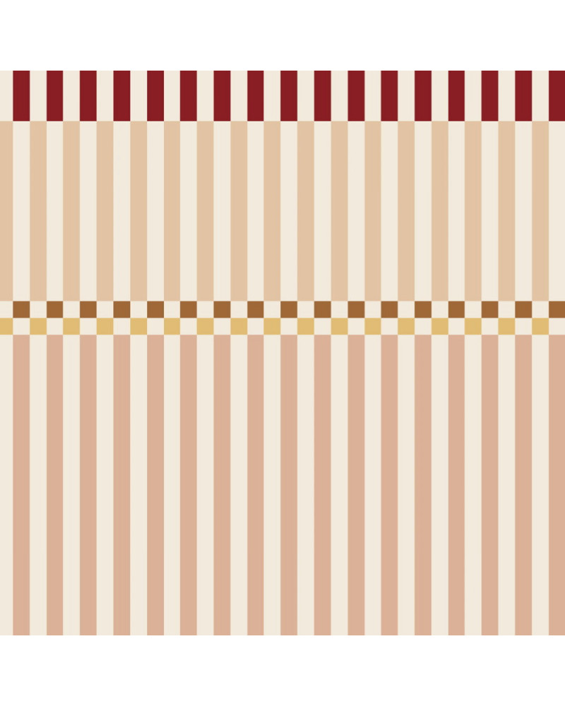 Echantillon Papier Peint Enfant – Rayures Happy Rose Cerise