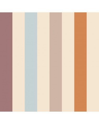 Echantillon Papier Peint Enfant – Rayures Chaleureuses