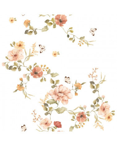 papier peint floral vintage dekornik -petit bison