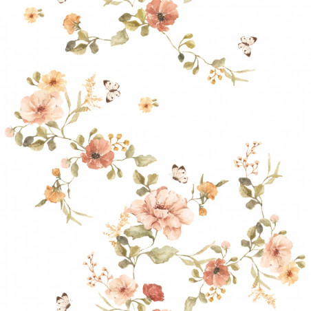 Echantillon papier peint - Floral vintage