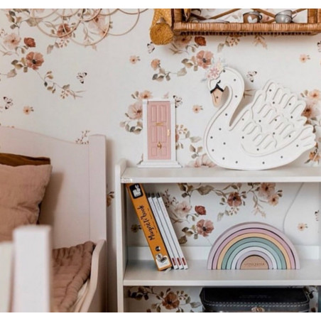 Lampe veilleuse en bois Cygne